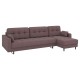 Диван Санфорд с оттоманкой макси, коричневый