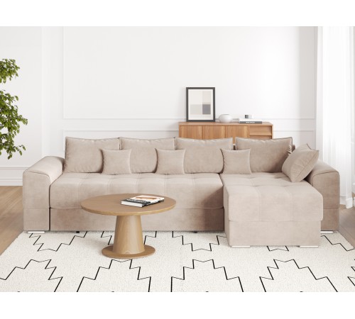 Диван Нордикс угловой, бежевый