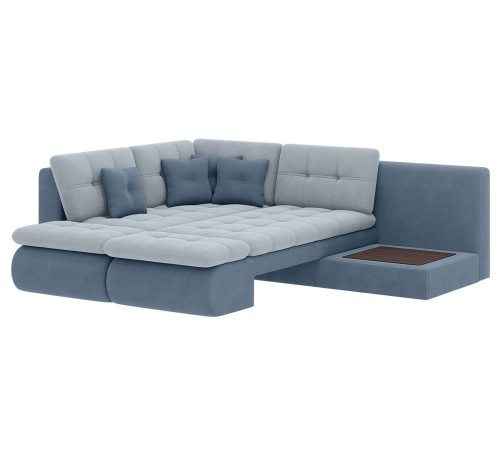 Диван Степ Тайм угловой с трещотками, серый