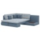 Диван Степ Тайм угловой с трещотками, серый