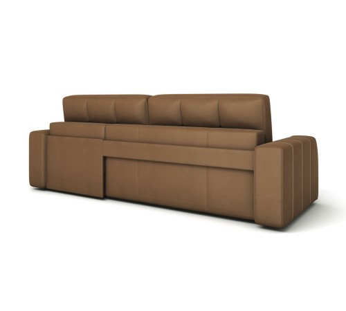 Диван Хаммер угловой, коричневый