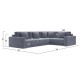 Диван Клермон угловой Макси, серый