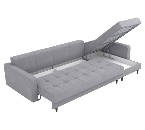 Диван Санфорд с оттоманкой макси, серый