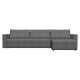 Диван Капри угловой, серый