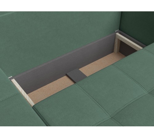 Диван Терри угловой, зеленый (Магнетика)