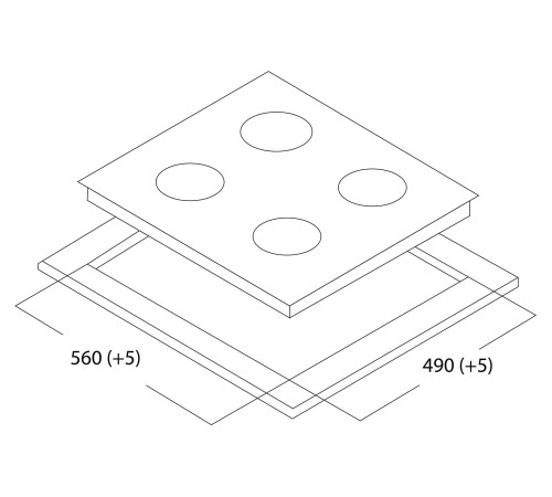 Варочная поверхность Оазис P-EW, белый