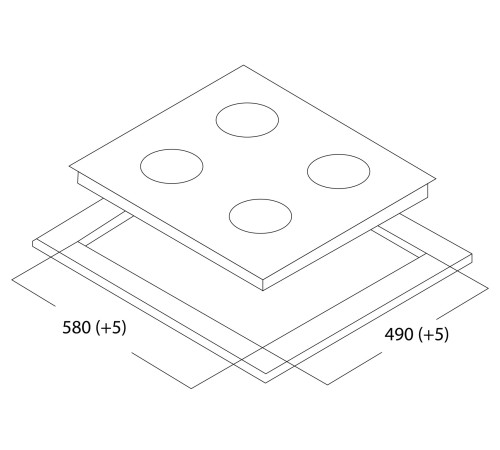 Варочная поверхность Оазис P-IBF, черный