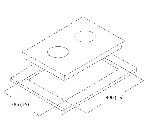 Варочная поверхность Оазис P-MEBD, черный глянец
