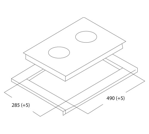 Варочная поверхность Оазис P-GWD, белый