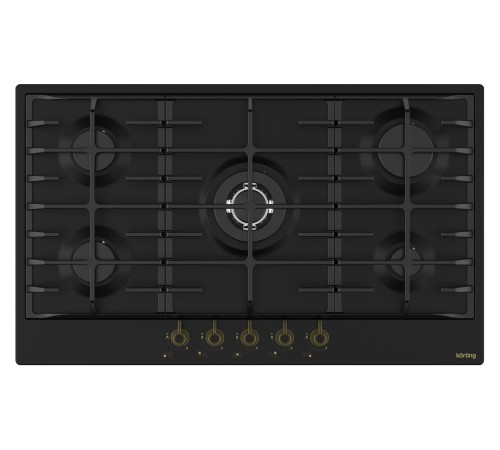 Варочная поверхность KORTING HG 945 CTRN, матовый черный/бронза