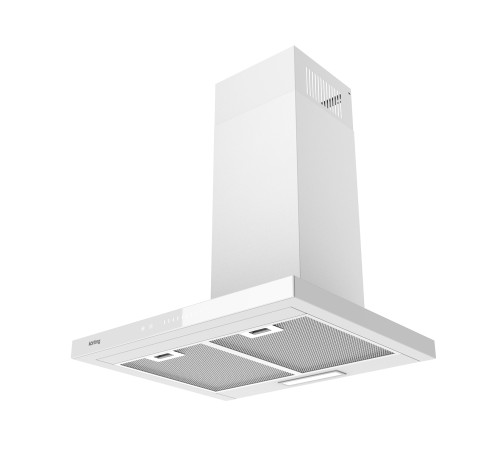 Вытяжка KORTING KHC 6989 GW, белое стекло