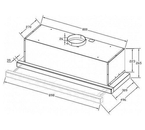 Вытяжка KORTING KHP 9815 GN