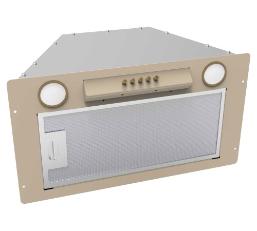 Вытяжка KORTING KHI 6631 RB, слоновая кость/бронза