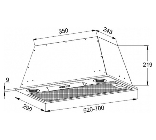 Вытяжка KORTING KHI 9755 N