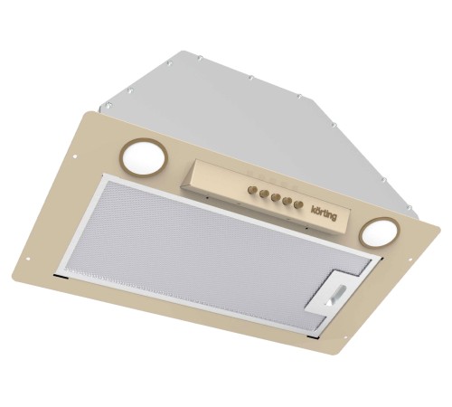 Вытяжка KORTING KHI 6631 RB, слоновая кость/бронза