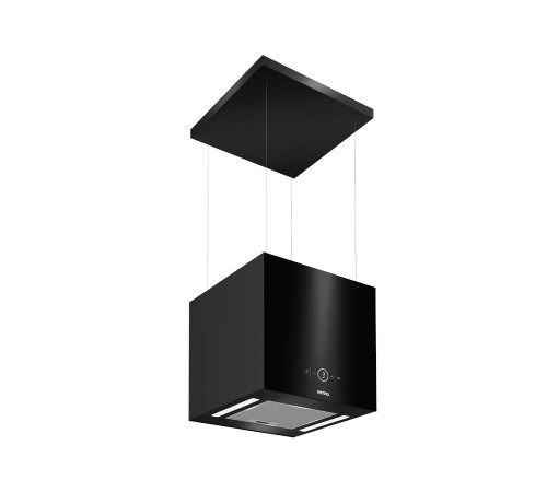 Вытяжка KORTING KHA 40828 GN, черный/черное стекло