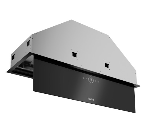 Вытяжка KORTING KHI 9828 GN, черное стекло