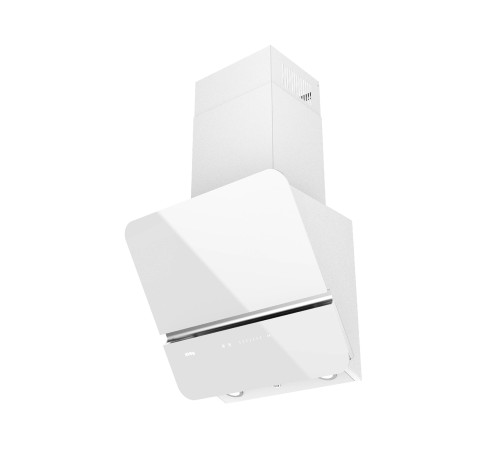 Вытяжка KORTING KHC 69499 GW, белое стекло