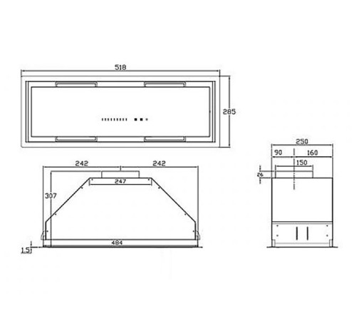 Вытяжка KORTING KHI 6997 GN