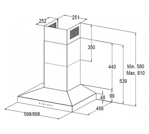 Вытяжка KORTING KHC 6831 XGN