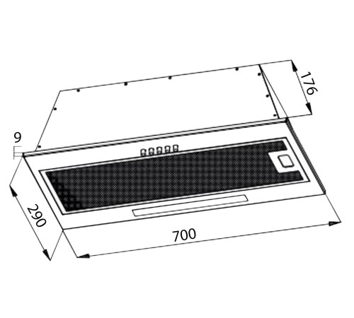Вытяжка EVELUX Integral 80 B