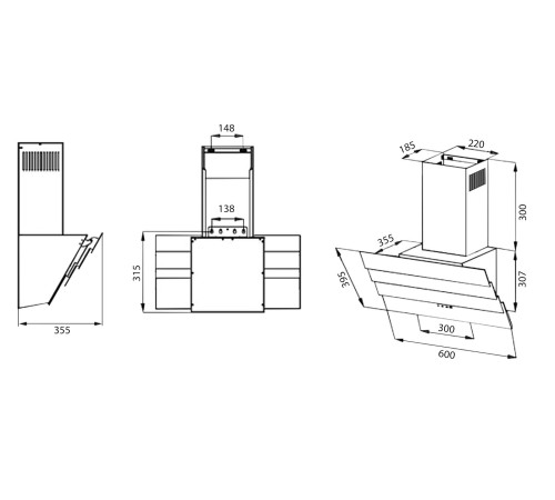 Вытяжка EVELUX King 60 BG