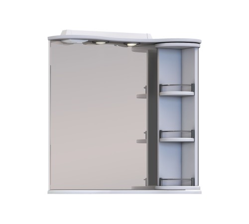 Шкаф навесной с зеркалом Каллао 700 с поворотной полкой