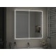 Шкаф навесной Геометрия Классик 1000 с зеркалом