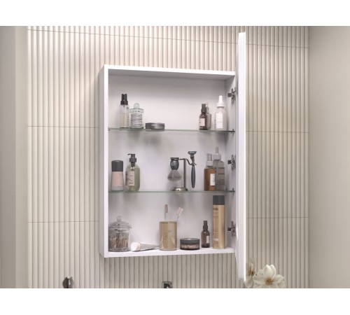 Шкаф навесной Геометрия Классик 1000 с зеркалом