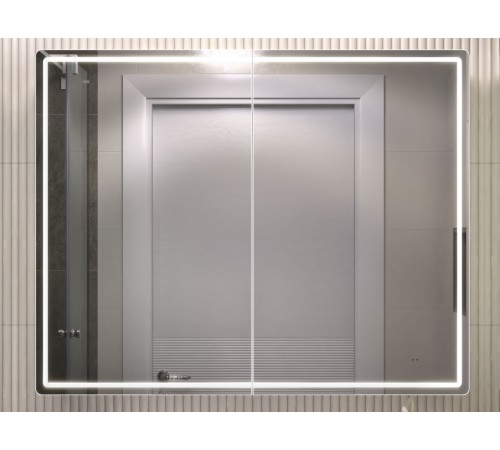 Шкаф навесной Геометрия Классик 1000 с зеркалом