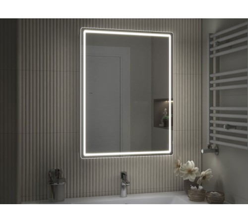 Шкаф навесной Геометрия Классик 1000 с зеркалом