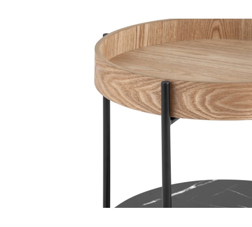 УТ000035347 Стол журнальный Спэйс, гевея/черный