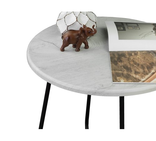 Стол журнальный BeautyStyle 14, дуб дымчатый/черный