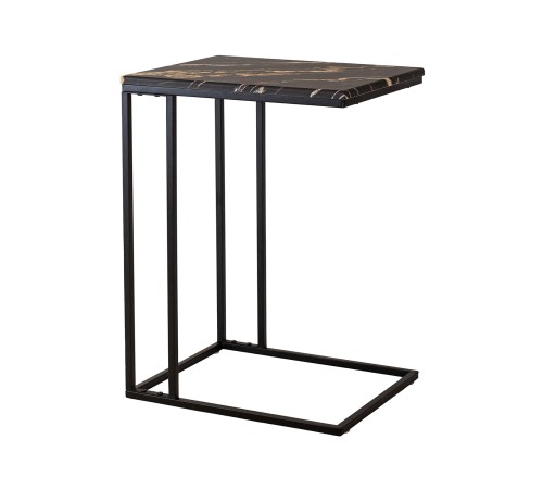 009574 Стол придиванный Бьюти Стайл 30, черный порторо/черный