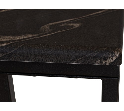 009574 Стол придиванный Бьюти Стайл 30, черный порторо/черный