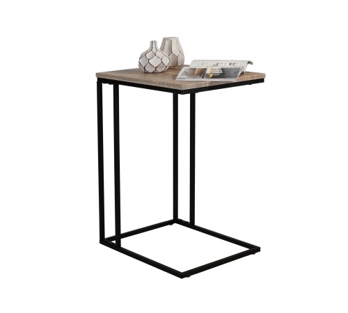 009089 Стол придиванный Бьюти Стайл 30, дуб сонома/черный