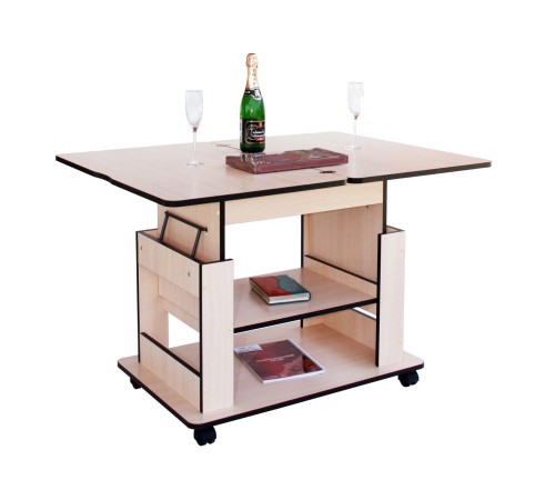 101457 Журнальный столик Корт, дуб беленый